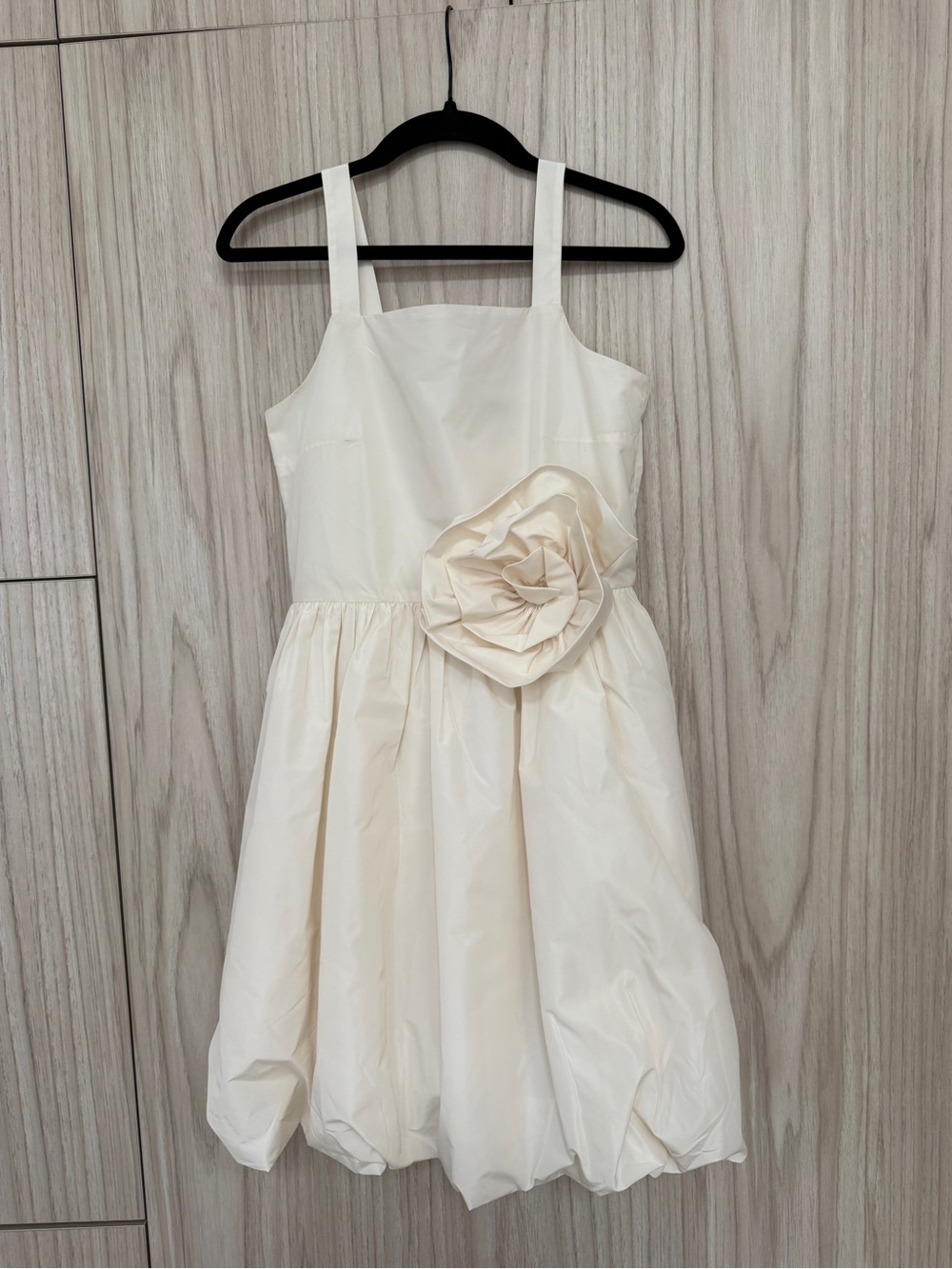 J Crew Bubble Hem Cream Flower Girl Bridesmaid Dress